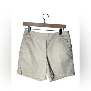LOFT Outlet Women’s 6” Khaki Chino Shorts Size 0 Beige Casual Summer